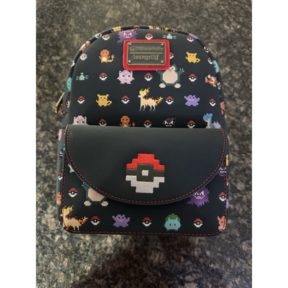 Loungefly Pokémon Characters Pokeball Mini Backpack NWT